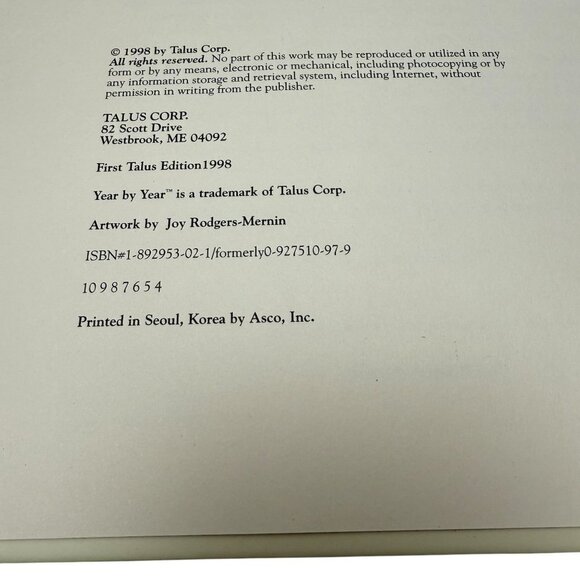 Year by Year Memories Book: Birthday Album Talus 1998  Rae Wakelin Vintage - Picture 10 of 16